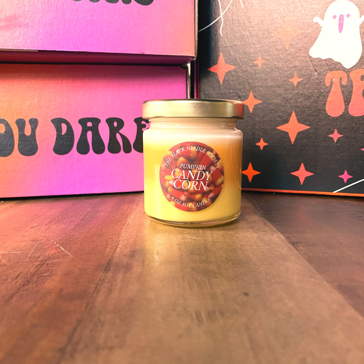 Pumpkin Candy Corn 4oz Candle (Vault) The Black Needle Society